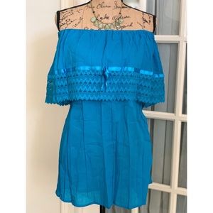 Mexican Peasant Style Ruffle Top